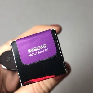 Matte purple lipstick